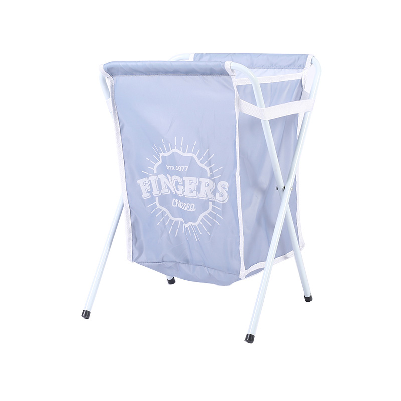 Single Basket X Type Folding Dirty Laundry Basket