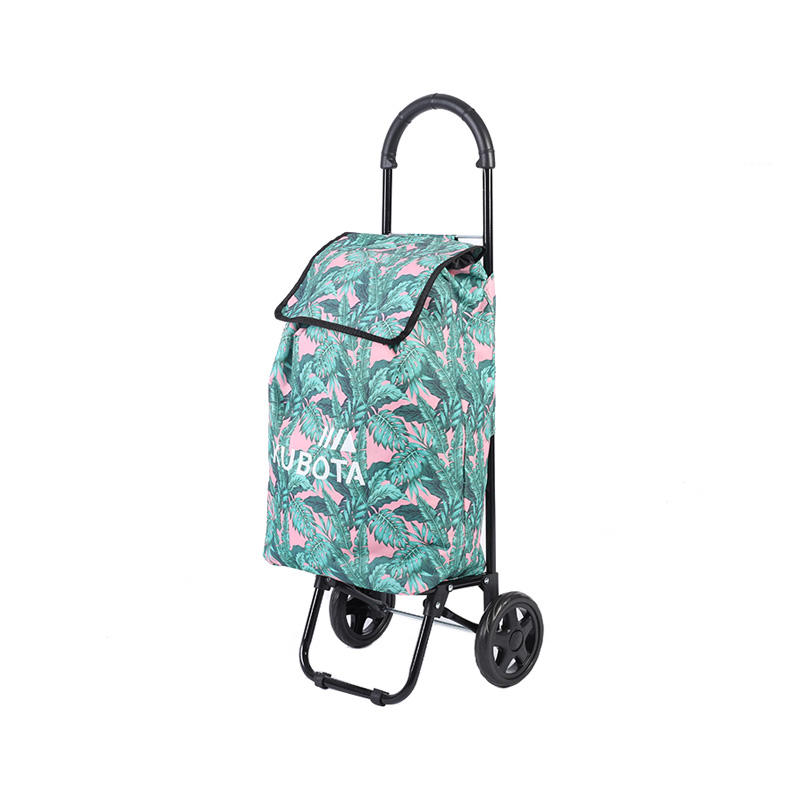 Half-round PP Plastic Handle Single Wheel Shopping Trolley Bag