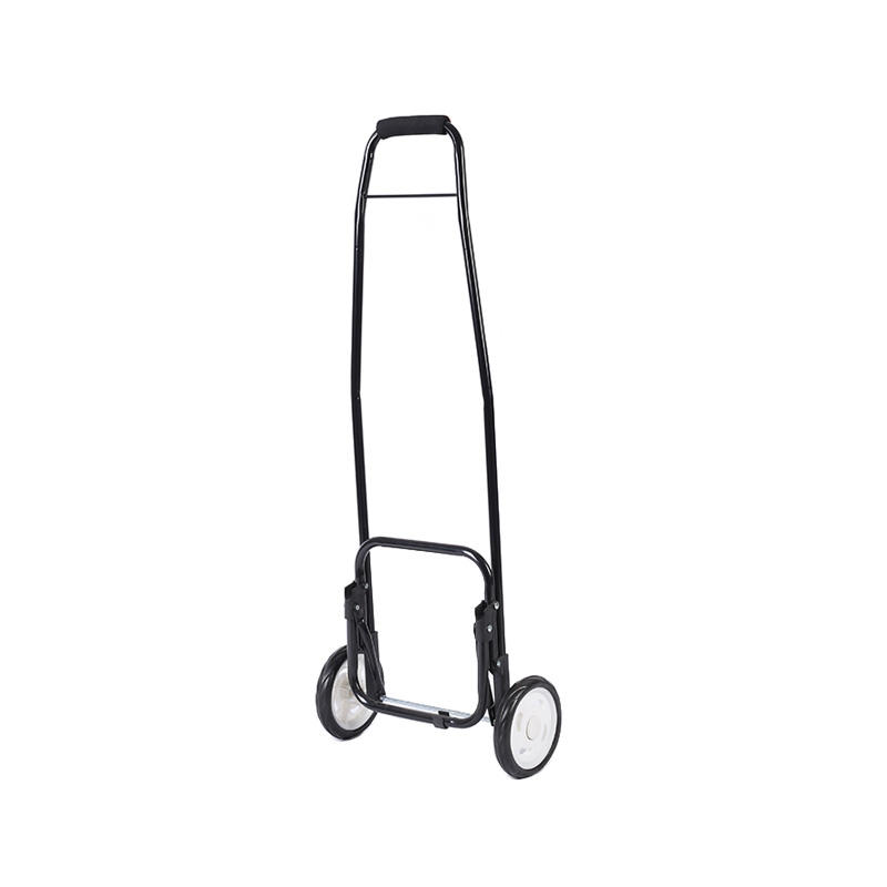 Square Sponge Handle Single Wheel Shopping Trolley Cart Shelf