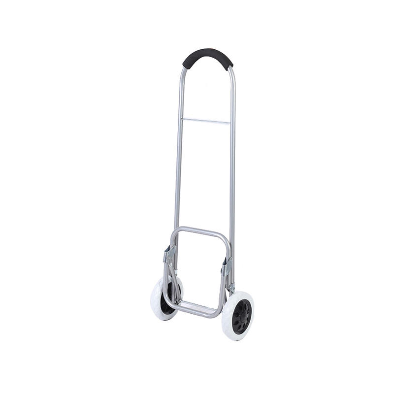 Half-round Sponge Handle Single Wheel Shopping Trolley Cart Shelf