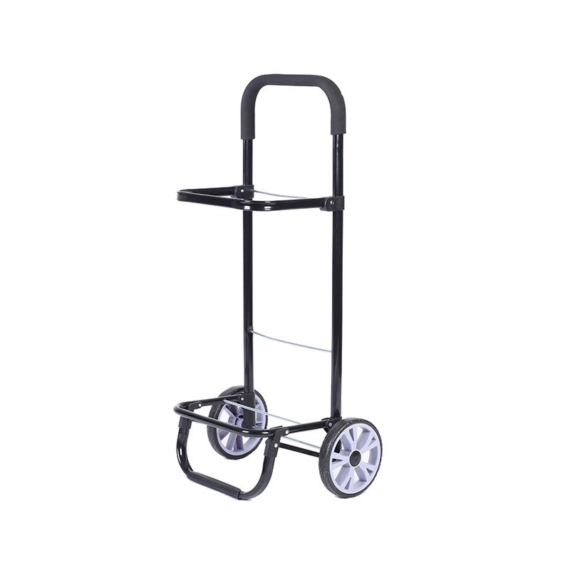 Square Aluminum Tube Single Wheel Shopping Trolley Cart Shelf