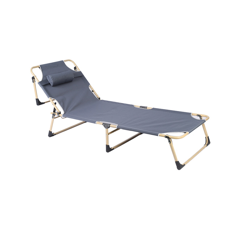 Single Folding Sun Bed with Headrest