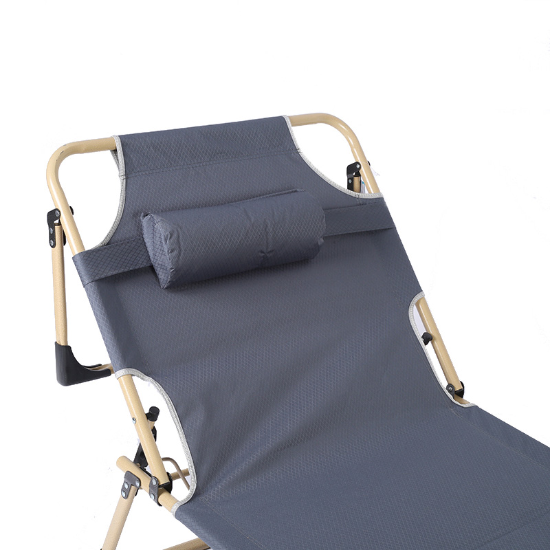 Single Folding Sun Bed with Headrest