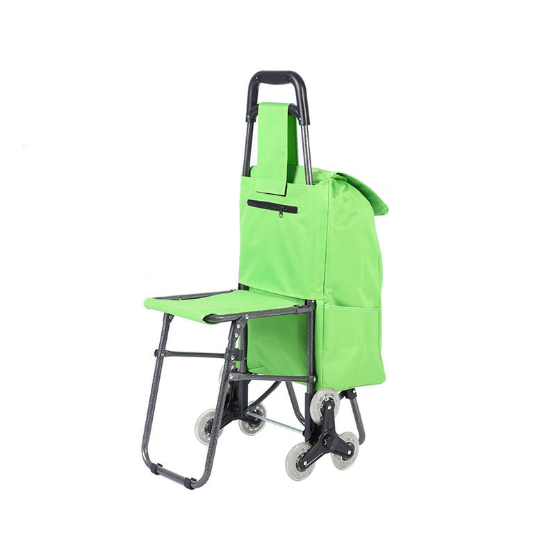 Flat Head Shopping Trolley Cart Shelf With Stool