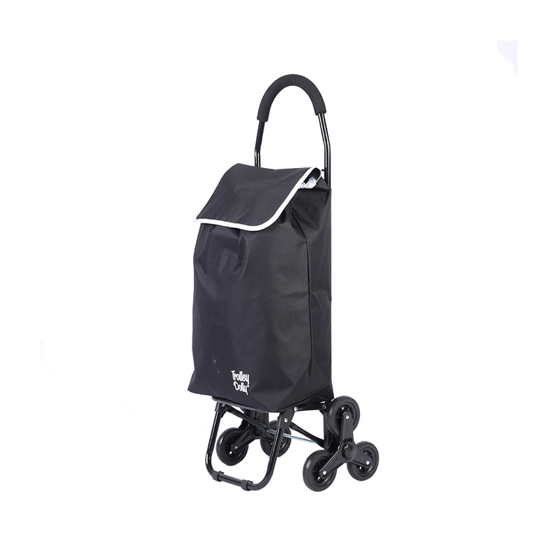 Foam Grip Climb Stairs Three-wheeled Shopping Trolley Bag