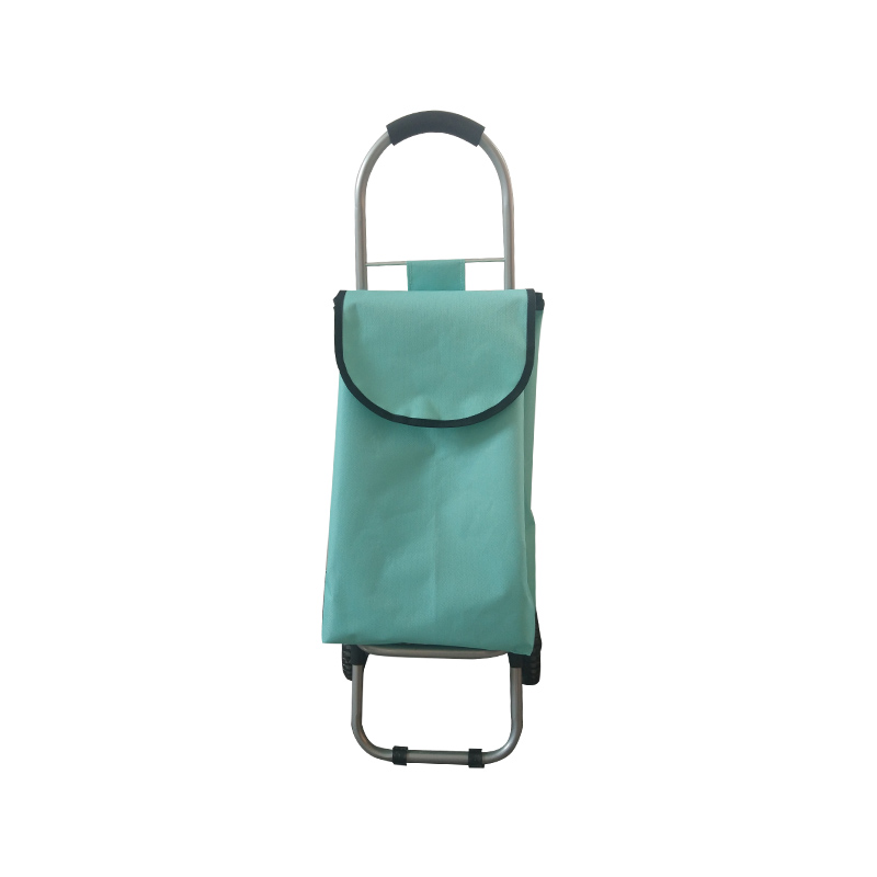 Small Half Circle Handle Single Wheel Shopping Trolley Cart