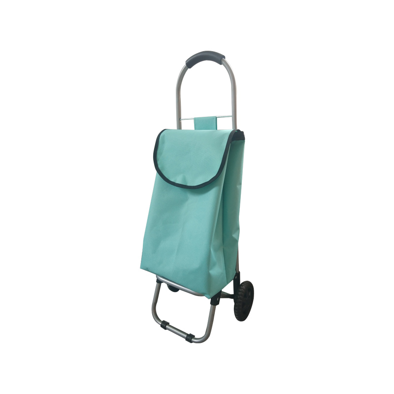 Small Half Circle Handle Single Wheel Shopping Trolley Cart