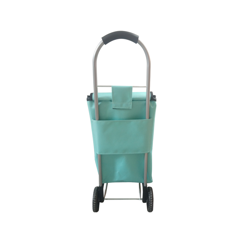 Small Half Circle Handle Single Wheel Shopping Trolley Cart